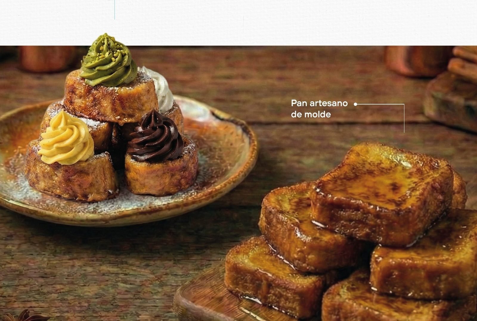 Mini torrijas variadas